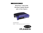 Linksys EtherFast BEFSR41W User's Manual