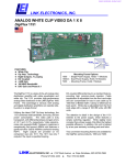 Link electronic Analog White Clip Video DigiFlex 1151 User's Manual