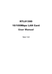 Lindy 10/100M User's Manual