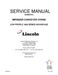 Lincoln IMPINGER CONVEYOR OVENS 1600 User's Manual