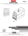 Lincoln Electric RANGER IM834-B User's Manual