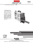 Lincoln Electric IM665 User's Manual