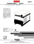 Lincoln Electric IM690-A User's Manual