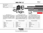 Lincoln Electric MIG-PAK 10 User's Manual