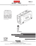 Lincoln Electric LN-25 User's Manual