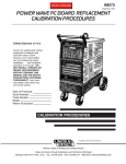 Lincoln Electric IM573 User's Manual