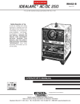 Lincoln Electric IDEALARC IM402-B User's Manual