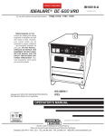 Lincoln Electric IDEALARC IM10018-A User's Manual