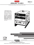 Lincoln Electric IDEALARC CV-400-I User's Manual