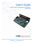 LightWave Systems Video Game Controller Laser Diode Temperature Controller User's Manual