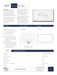 LightSpeed Technologies Wall Speaker User's Manual