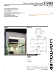 Lightolier Surface Mount Fluorescent 6" Cloud User's Manual