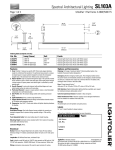 Lightolier SL103A User's Manual