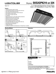 Lightolier Skyway SKS2GPK224 User's Manual