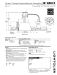 Lightolier S6132BUES User's Manual