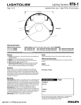 Lightolier RT6-1 User's Manual