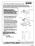Lightolier R1285 User's Manual