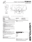 Lightolier PE3M1675 User's Manual