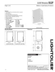 Lightolier OA20-10 User's Manual