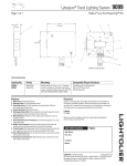 Lightolier Lytespan Track Lighting System 9099 User's Manual