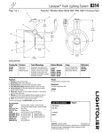 Lightolier Lytespan Track Lighting System 8314 User's Manual