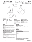 Lightolier Lytespan Track Lighting System 8114 User's Manual