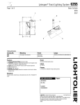 Lightolier Lytespan Track Lighting System 6355 User's Manual