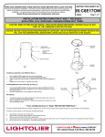 Lightolier C6E17OW User's Manual