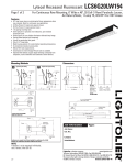 Lightolier LCS6G20LW154 User's Manual