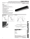 Lightolier Lytecel LIS9G12PR132 User's Manual