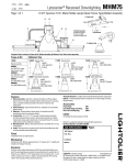 Lightolier MHM75 User's Manual
