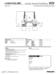 Lightolier 322X User's Manual