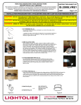 Lightolier Luminaire IS:2000LVRE1 User's Manual