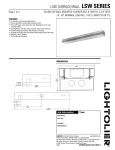 Lightolier LSW4232120SO User's Manual