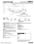 Lightolier LSBW-6 User's Manual