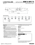 Lightolier MFE-T5 User's Manual