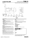 Lightolier F7000-15 User's Manual