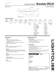 Lightolier Baselyte-BSL23 User's Manual