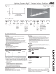 Lightolier Lighting Systems Agili-T Pendant Indirect Opal Lens AGO User's Manual