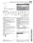 Lightolier Lighting Systems Agili-T Pendant Direct/Indirect AGN User's Manual