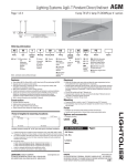 Lightolier Lighting Systems Agili-T Pendant Direct/Indirect AGM User's Manual