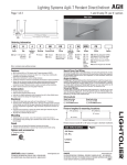 Lightolier Lighting Systems Agili-T Pendant Direct/Indirect AGH User's Manual