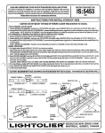 Lightolier IS:5453 User's Manual