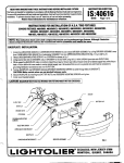 Lightolier IS:40616 User's Manual