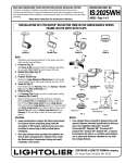 Lightolier IS:2025WH User's Manual