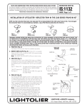 Lightolier IS:1132 User's Manual