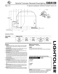 Lightolier C6DA120 User's Manual