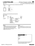 Lightolier ER Series User's Manual