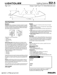 Lightolier EG1-5 User's Manual