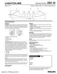 Lightolier EG1-13 User's Manual